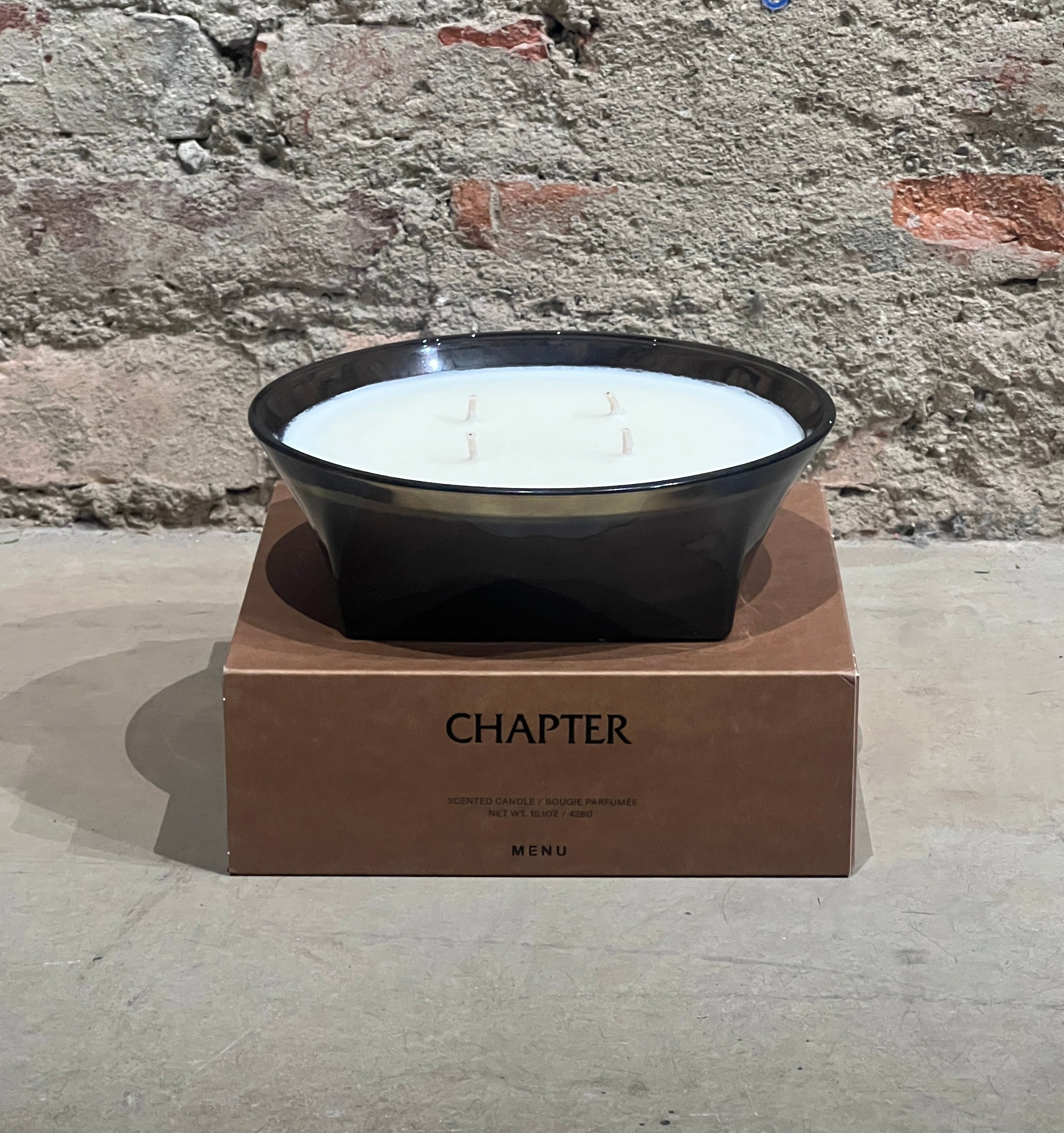 Olfacte Scented Candle, Chapter, 428 g./15.1oz, Poured Glass Candle