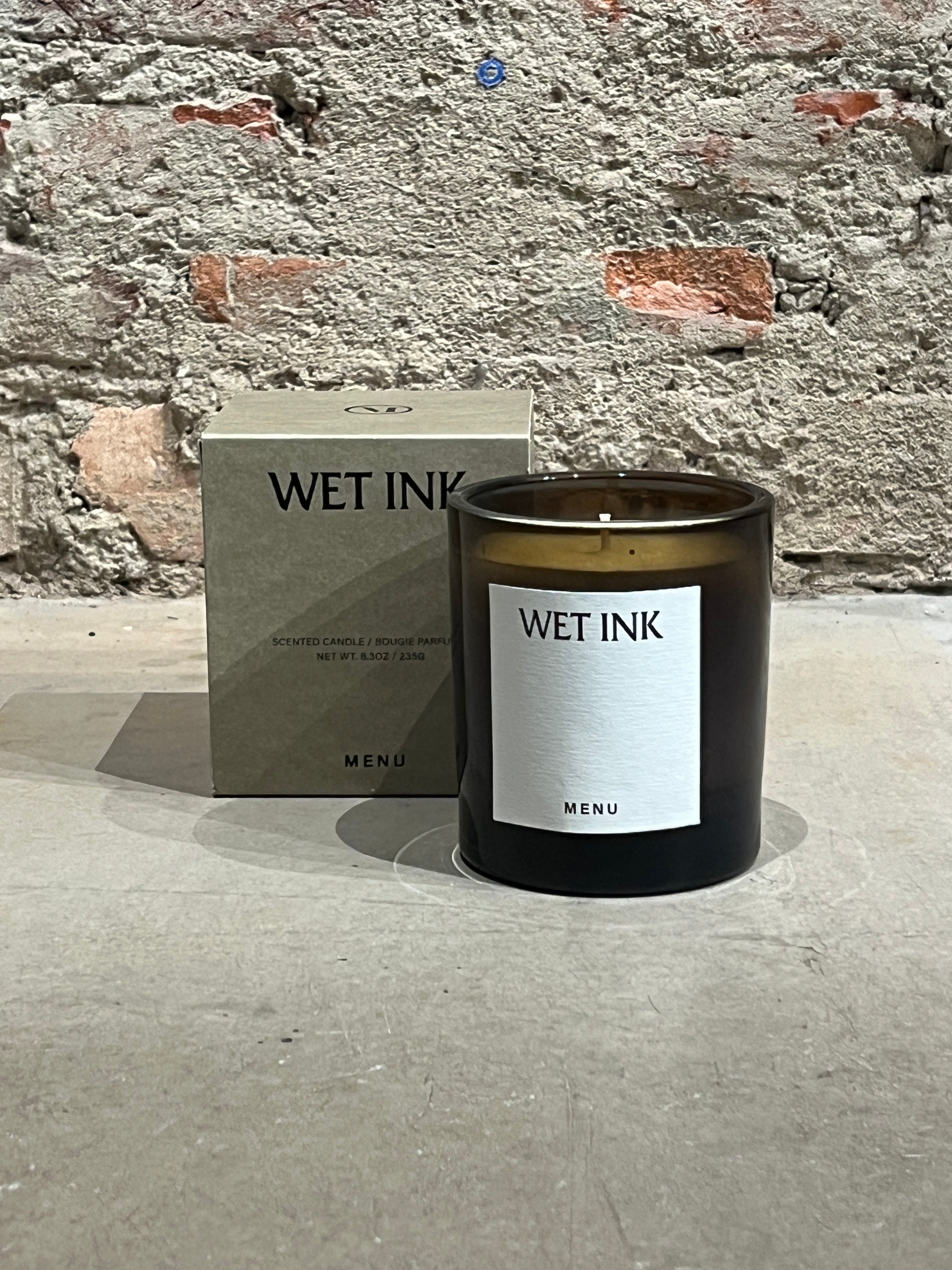 Olfacte Scented Candle, Wet Ink, 80 gr/2.8oz, Poured Glass Candle